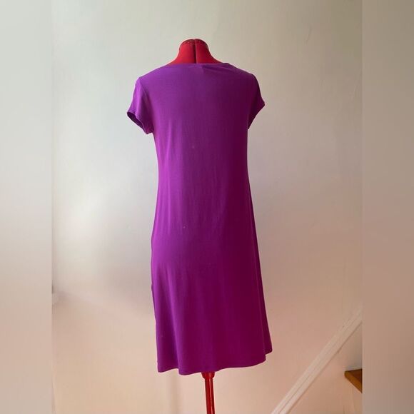 Elieen Fisher Magenta Shift Dress - Picture 3 of 11